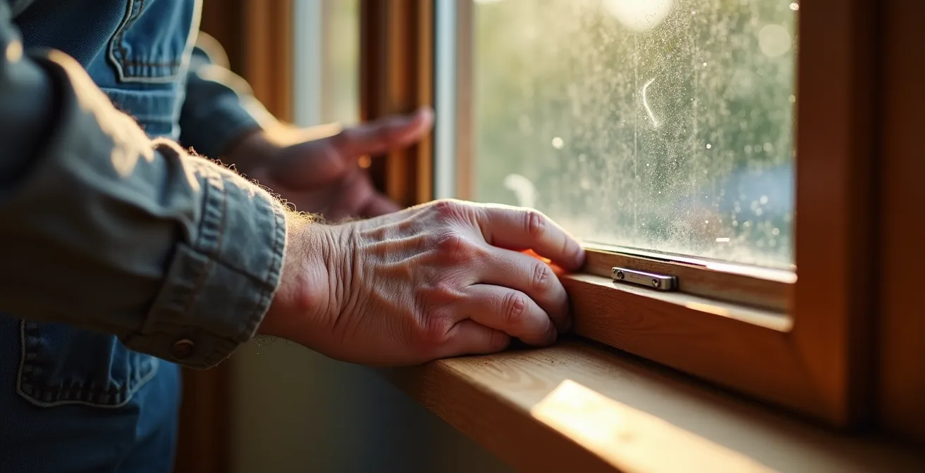 Close-up inspectie van verschillende raamkozijn materialen in België