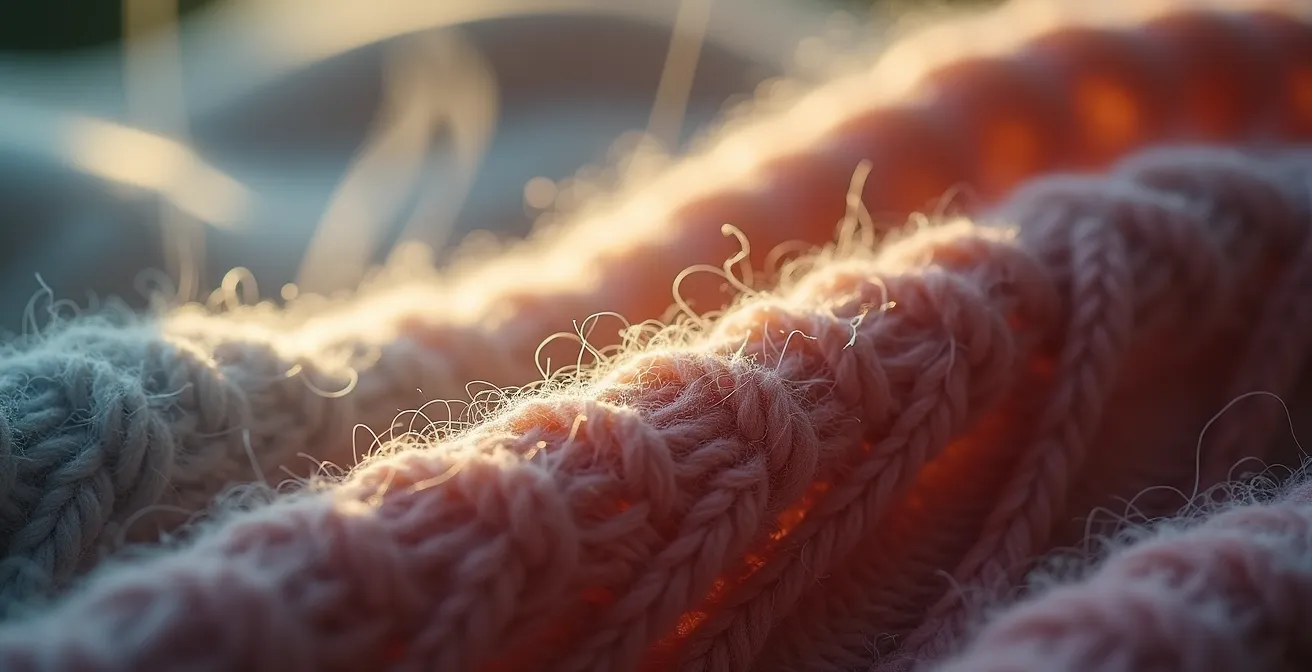 Macrofotografie van kledingdetails met perfecte belichting voor online verkoop