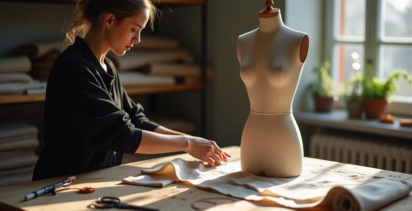 Creatief atelier van opkomende Belgische modeontwerpers