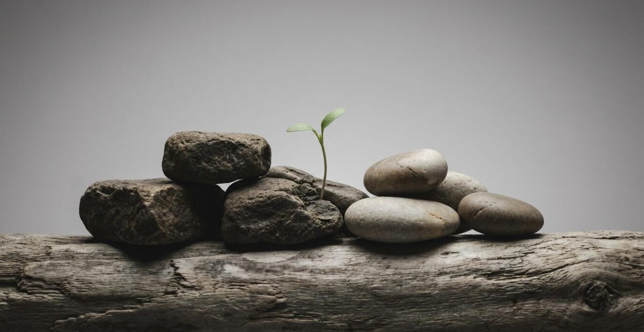 Symbolische voorstelling van balans tussen realisme en welzijn in Belgische context